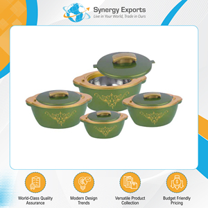 Amazing Offer on Genuine Quality Micowavable Kitchen Ware Casseroles 4 pcs <b>Set</b> with <b>Pot</b> Cover from India Origin Exporter - Product Image 2