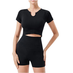 Vêtements de sport en gros : Veste de sport grande taille, vêtements de gym sans couture, leggings et ensembles soutien-gorge de yoga pour femmes - Product Image 1