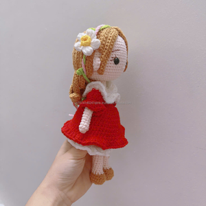 Handmade Crochet giáng sinh đồ chơi OEM mềm sang trọng Amigurumi búp bê bé ý tưởng món quà cho kỳ nghỉ bán buôn Việt Nam nhà sản xuất - Product Image 6