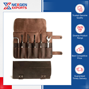 Offre spéciale sur un sac de rangement pour couteaux en cuir PU multi-usages de qualité supérieure, fourni par le premier fournisseur d'Inde. - Product Image 2