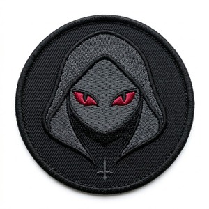 Parches bordados a máquina personalizados termoadhesivos con diseños de murciélago vampiro y círculo lunar, al por mayor para ropa, chaquetas y chalecos de motociclista - Product Image 6