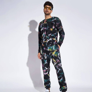 Men Autumn Winter Fleece Thicken <b>Tie</b> <b>Dye</b> Tracksuits in Best Price Men Wear <b>Tie</b> Die Tracksuits <b>Set</b> - Product Image 3