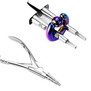 Alicates de Apertura de Anillos de Acero Inoxidable de Acción Inversa con Doble Resorte, Todos los Tamaños Disponibles para Perforaciones Corporales - Product Image 1