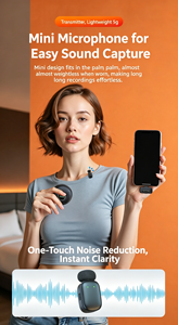 Micrófono Lavalier Inalámbrico para iPhone y Android, Plug & Play, Mini Micrófono de Solapa con Cancelación de Ruido para Grabación de Video - Product Image 2