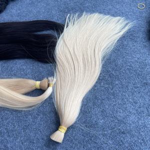 Vendedores de cabello camboyanos crudos de un solo donante Qhair No se desprende cabello crudo 613 mechones de cabello a granel recto de hueso de Qhair - Product Image 5