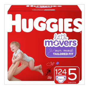 Couches Huggies, paquet de 80, couches pour bébés de qualité supérieure, commandes en gros pour supermarchés et détaillants - Product Image 1