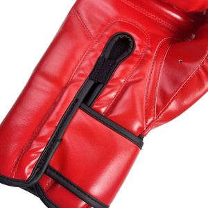 ถุงมือชกมวย Fairtex รุ่นขายดีที่สุด สำหรับการต่อสู้ระดับมืออาชีพ สีแดง หนังแท้ สำหรับมวยไทย คิกบ็อกซิ่ง แบบมีสายรัด Fairtex - Product Image 5