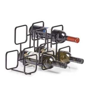 Metal Wine Rack Geometric Countertop Bottle Holder Luxury <b>Free</b> <b>Standing</b> Honeycomb Wine Display Stand Home Decor - Product Image 4
