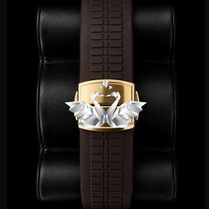 High-End Moissanite Watch for Men, Chocolate Brown Dial, Rose Gold Luxury Timepiece - Product Image 4