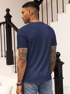 รับผลิตเสื้อยืดวาฟเฟิลเนื้อผ้าพรีเมียม OEM ODM สำหรับใส่ลำลอง  ผู้ผลิต ผู้จัดจำหน่าย โรงงาน ผู้ส่งออก ขายส่ง มีบริการรับคำสั่งซื้อจำนวนมาก - Product Image 2