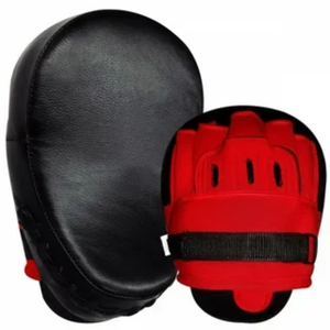 Curved Leather Boxing Focus Pads Coach Training Punch Mitts MMA Kickboxing Sparring Target Sports Gear - Product Image 3