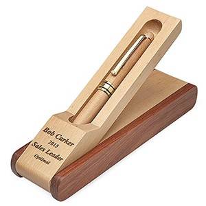 Support de stylo en verre cristal avec design facetté - Accessoire de bureau en gros - Product Image 2