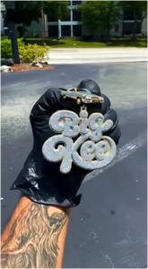 Pendentif CEO personnalisé entièrement serti de moissanite VVS, chaîne tendance, best-seller, vente flash, style hip-hop, bling, luxe, pièce unique, OEM - Product Image 2