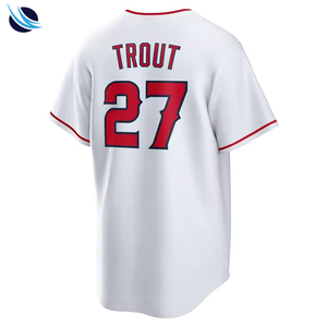 Camiseta de Béisbol con Impresión por Transferencia de Calor, Talla Grande, 100% Poliéster, Nombre del Jugador, Ropa Deportiva Transpirable - Product Image 2