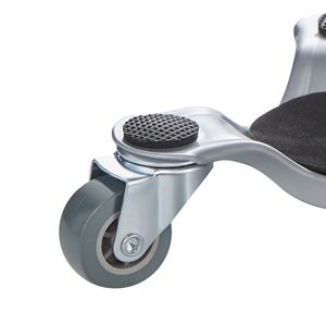 Chariot à meubles robuste, capacité de charge de 440 lb, chariot à 3 roues en acier, roulettes triangulaires pivotantes en acier au carbone de 6,3 pouces pour déménageurs - Product Image 5