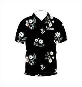 เสื้อโปโลพิมพ์ลายดอกไม้แบบกำหนดเอง แขนสั้น สวมใส่สบาย เหมาะสำหรับกอล์ฟ เทนนิส ชุดทีมฤดูร้อน - Product Image 1