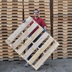 Palettes en bois de pin Euro 4 voies neuves, prix usine, vente chaude |   Palettes EPAL d'occasion en gros pour l'exportation, 1200x800, simple face - Product Image 5