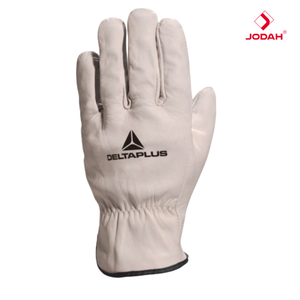 Delta Plus Mechanical Leather Gloves Anti-Cut Anti-Chemical Elastic <b>Wristlet</b> Cuff FBN49 - Product Image 3