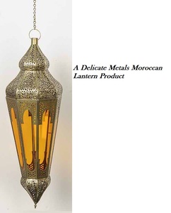 Lanterne marocaine suspendue en métal et verre, faite à la main, colorée, géométrique, décoration de Noël pour la maison, DL-055 - Product Image 2