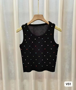 Camiseta Deportiva sin Mangas para Mujer, Tejida, Transpirable, con Tirantes, Estilo Básico, Diseño Dulce - Product Image 4