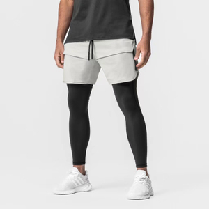 Pantalones Cortos Deportivos para Hombre, de Secado Rápido, Transpirables, con Cordón, para Correr, Entrenamiento, Color Sólido - Product Image 3