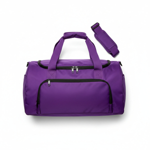 Sac de voyage extérieur avec compartiment à chaussures, sac de sport et de gym tendance avec logo personnalisé et motif lettres, sac bandoulière - Product Image 3