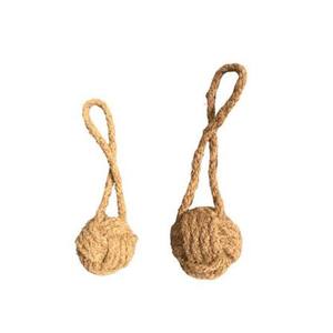 Jouet à mâcher pour chien et chat en corde de coco écologique, le plus vendu, durable, pour soins dentaires, soulagement de l'anxiété, dressage, intérieur, anniversaire/Halloween - Product Image 2