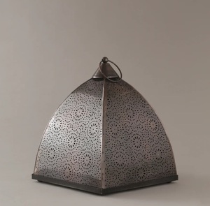 Eco Friendly Metal <b>Lantern</b> With Glass <b>Hurricane</b> Candle Holder For Wedding Reception Dining Table Garden And Outdoor Decoration - Product Image 4