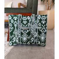 Sac fourre-tout décontracté en coton matelassé indien fait main |   Sac en tissu réutilisable écologique, couleurs mélangées, usage quotidien, fermeture magnétique