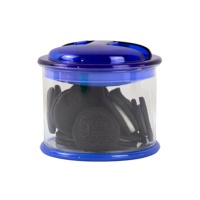 Bocaux de conservation alimentaire cylindriques en plastique transparent, écologiques et durables, avec couvercles rouges – Idéal pour les snacks, les biscuits Oreo, l'organisation de la cuisine