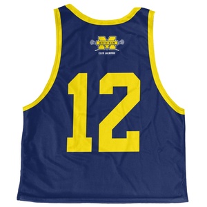Custom Ladies Cut Racerback Lacrosse Reversible Jerseys Sublimación de jugadores profesionales 100% Poliéster Pinnies Durable Impreso - Product Image 2