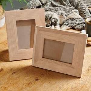 Premium Wood Picture <b>Frame</b> Pair Desktop Landscape Portrait Display Home Office Table Decor Timber Photo Framing Craft Accessory - Product Image 1