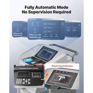 Machine de récupération de réfrigérant entièrement automatique pour réparation automobile, écran tactile 7 pouces, précision supérieure à 98,5 % pour la récupération de climatisation (1234yf) - Product Image 3