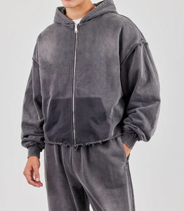 Fabricant de sweats à capuche en gros avec faible MOQ, sweats à capuche personnalisés pour hommes à épaules tombantes, sweats à capuche pour hommes pour les boutiques e-commerce - Product Image 4