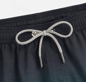 <b>Men</b>’s Green Gradient Sublimated Printed Swim Shorts Quick Dry Beach <b>Trunks</b>, Summer Surf and Pool Swimwear with Drawstring Waist - Product Image 4