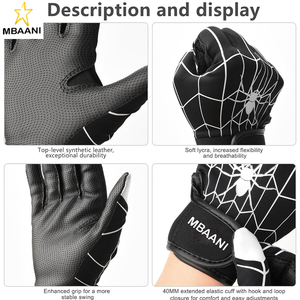 ถุงมือตีเบสบอลและซอฟต์บอลสำหรับเด็ก พร้อมการยึดเกาะที่ยอดเยี่ยม - Product Image 3