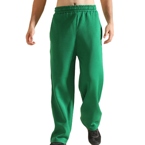 Pantalon de jogging mi-lourd pour homme en coton délavé, anti-plis, multi-poches, avec braguette zippée, style décontracté, effet délavé soleil, faible MOQ, vente en gros - Product Image 1