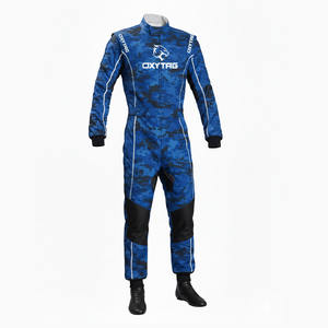 Combinaison de course de karting camouflage numérique bleu personnalisée, vêtements de sport automobile de niveau professionnel pour adultes et enfants, par un fabricant de vêtements de premier plan - Product Image 1