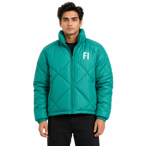 Blousons matelassés modernes pour hommes – Légers et chauds pour l'hiver, style streetwear, col montant, vêtements d'extérieur isolés – Fournisseur en gros - Product Image 1