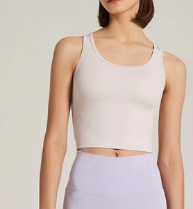 New Arrivals Custom Workout Tank <b>Top</b> <b>80</b>% Nylon 20% Spandex Quick Dry Breathable Sports Tank <b>Top</b> for Women - Product Image 2