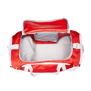 Bolsa de Deporte de Lujo Impermeable Roja y Blanca de Gran Capacidad con Forro de Poliéster para Viajes y Accesorios Deportivos - Product Image 3