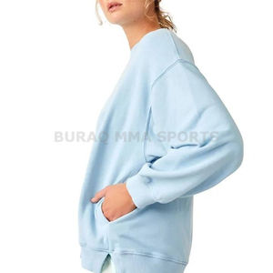 Sudadera de punto estampada para mujer, corte holgado, cuello redondo, manga larga, informal, con bolsillos - Product Image 5