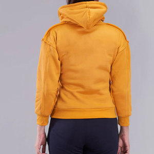 Prix de gros – Sweat à capuche pour femme le plus vendu, 100 % coton respirant, style pull-over uni, sweats à capuche pour femme - Product Image 5