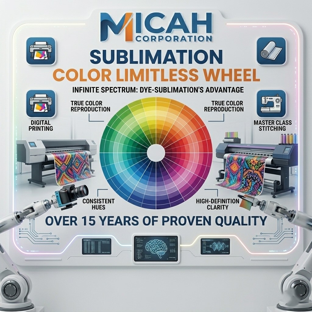 Colores ilimitados con impresión por sublimación en colores neón