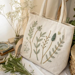 Wholesale Cotton <b>Canvas</b> <b>Tote</b> Bag Eco Friendly Reusable Shopping Bag Custom Printed Durable Carry Bag - Product Image 1