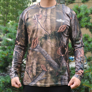 เสื้อยืดลายพรางสัตว์สำหรับล่าสัตว์ ผู้ใหญ่ ฤดูร้อน สำหรับกิจกรรมกลางแจ้ง แขนยาว ระบายอากาศ แห้งเร็ว DRYTEC ด้านหน้า แบบยูนิเซ็กซ์ - Product Image 4