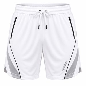 Men's White <b>Canvas</b> Quick Dry Anti-Wrinkle Eco-Friendly Breathable Drawstring Mid Waist Front Logo Pockets Shorts Casual Short - Product Image 1