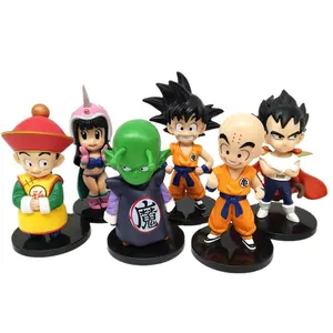 Набор фигур Goku Vegeta Gohan Chichi Piccolo Kulilin DBZmini из 6