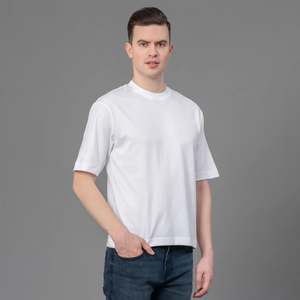 Camiseta de Hombre de Algodón 100% de Alta Calidad, Tendencia Nueva, Talla Grande, con Logotipo de Marca Personalizado, Camisetas Transpirables de Verano para Hombre - Product Image 2