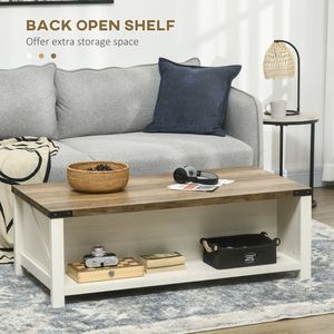 Arctic White Moose Brown Coffee Table - Product Image 4